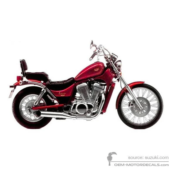 Naklejki do Suzuki VS800 INTRUDER 1993 - Czerwony • Suzuki Naklejki OEM