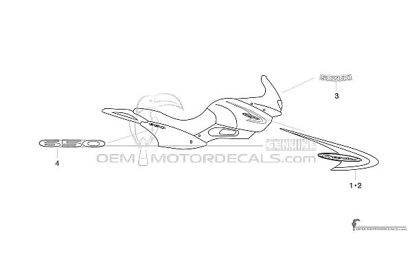 Suzuki XF650 FREEWIND 2001 - Niebieski