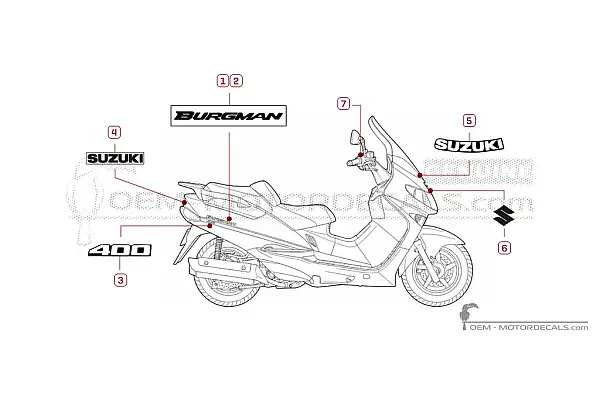 Suzuki AN400 BURGMAN 1999