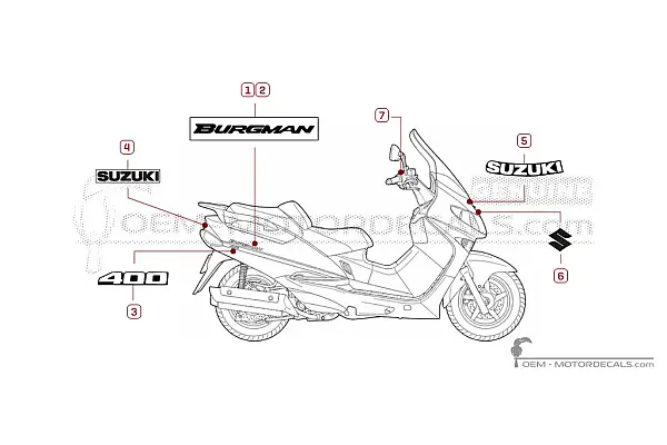 Suzuki AN400 BURGMAN 1999