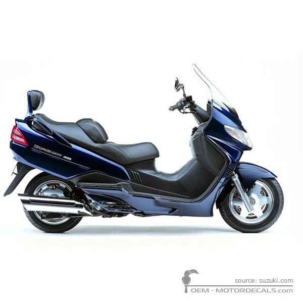 Decals for Suzuki AN400 BURGMAN 2002 • Suzuki OEM Decals