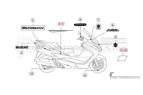 Suzuki AN400 BURGMAN 2012