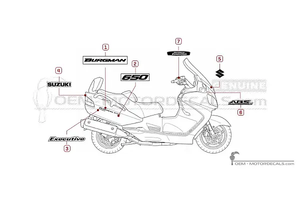 Suzuki AN650 BURGMAN Executive 2012