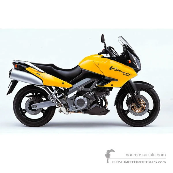Naklejki do Suzuki DL1000 VSTROM 2002 - Żółty • Suzuki Naklejki OEM
