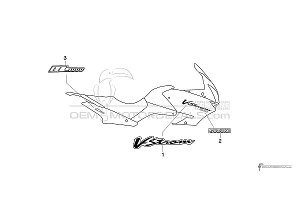 Suzuki DL1000 VSTROM 2002 - Blue