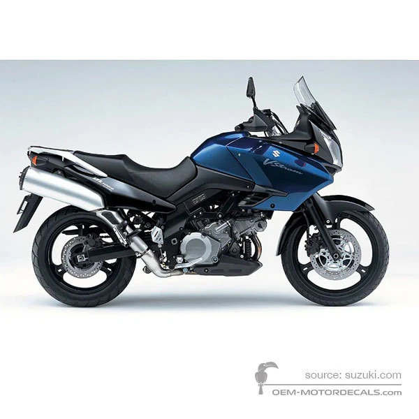 Decals for Suzuki DL1000 VSTROM 2004 - Blue • Suzuki OEM Decals