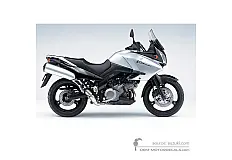 Naklejki do Suzuki DL1000 VSTROM 2005 - Srebrny • Suzuki Naklejki OEM