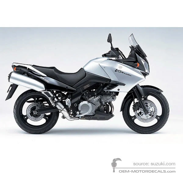 Adesivi per Suzuki DL1000 VSTROM 2005 - Argento • Suzuki Adesivi OEM