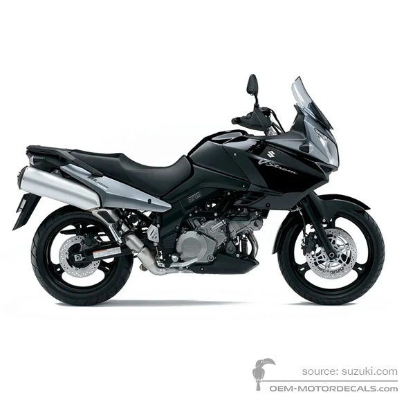 Naklejki do Suzuki DL1000 VSTROM 2008 - Czarny • Suzuki Naklejki OEM