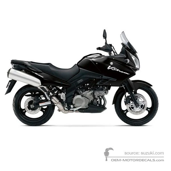 Naklejki do Suzuki DL1000 VSTROM 2010 - Czarny • Suzuki Naklejki OEM