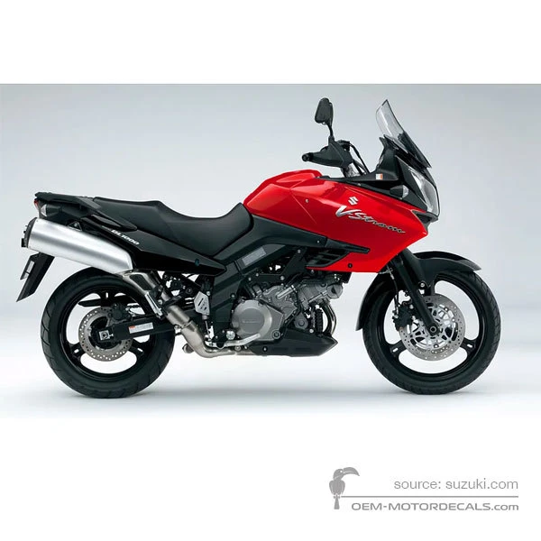 Naklejki do Suzuki DL1000 VSTROM 2011 - Czerwony • Suzuki Naklejki OEM