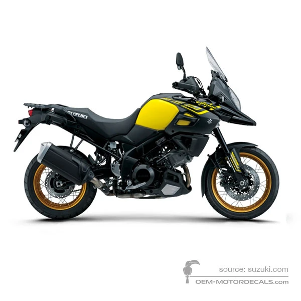 Naklejki do Suzuki DL1000XT VSTROM 2019 - Żółty • Suzuki Naklejki OEM