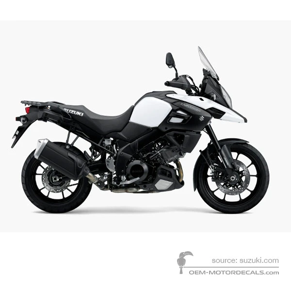 Naklejki do Suzuki DL1000 VSTROM 2019 - Biały • Suzuki Naklejki OEM
