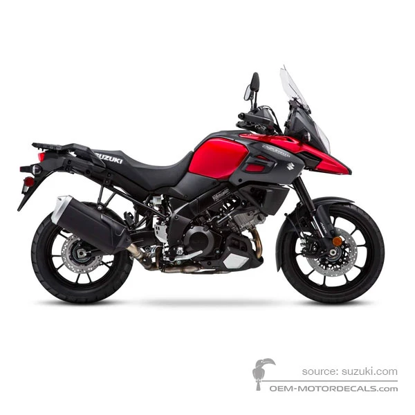 Naklejki do Suzuki DL1000 VSTROM 2019 - Czerwony • Suzuki Naklejki OEM