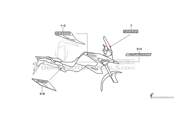 Suzuki DL1050 VSTROM 2025 - Zwart