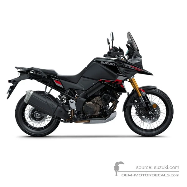 Adesivi per Suzuki DL1050DE VSTROM 2025 - Nero • Suzuki Adesivi OEM