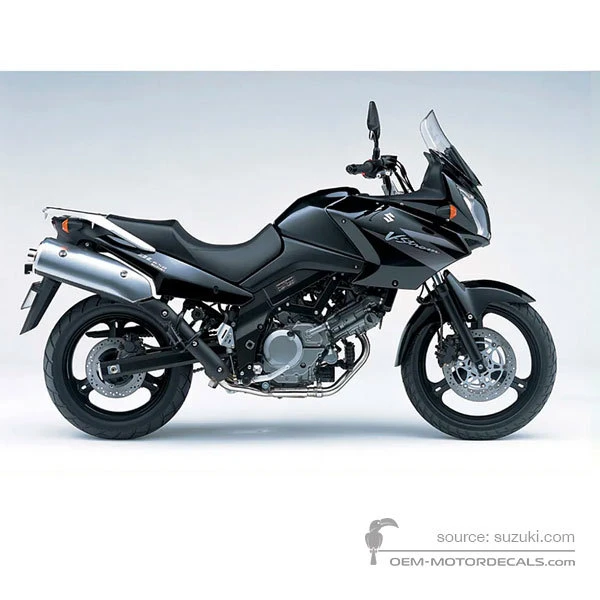 Adesivi per Suzuki DL650 VSTROM 2005 - Nero • Suzuki Adesivi OEM