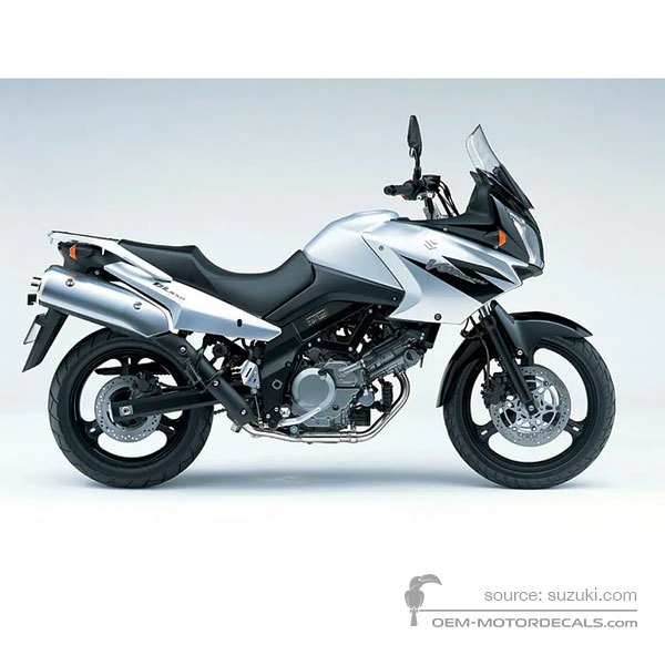Adesivi per Suzuki DL650 VSTROM 2005 - Argento • Suzuki Adesivi OEM