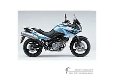 Naklejki do Suzuki DL650 VSTROM 2006 - Srebrny • Suzuki Naklejki OEM