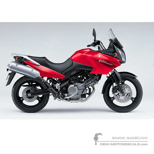 Stickers voor Suzuki DL650 VSTROM 2006 - Rood • Suzuki OEM Stickers
