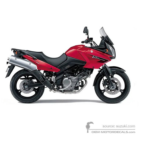 Stickers voor Suzuki DL650 VSTROM 2007 - Rood • Suzuki OEM Stickers