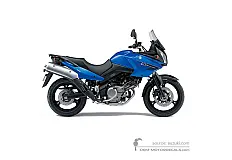 Adesivi per Suzuki DL650 VSTROM 2007 - Blu • Suzuki Adesivi OEM