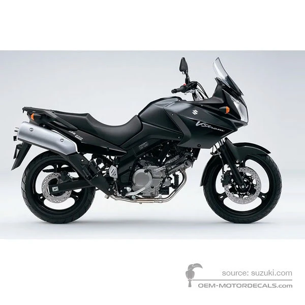 Stickers voor Suzuki DL650 VSTROM 2008 - Zwart • Suzuki OEM Stickers