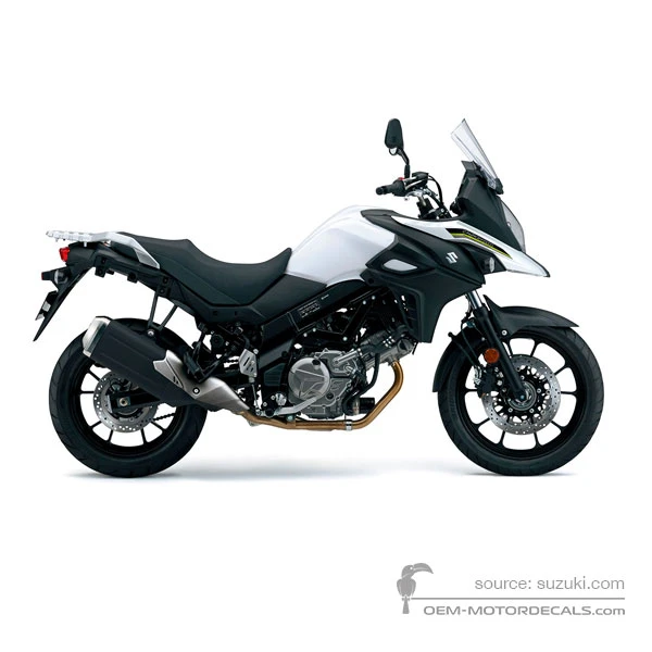 Naklejki do Suzuki DL650 VSTROM 2018 - Biały • Suzuki Naklejki OEM