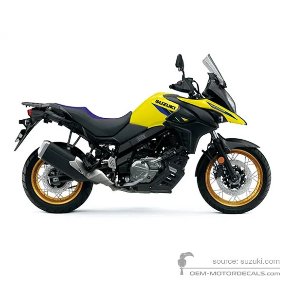 Aufkleber für Suzuki DL650XT VSTROM 2025 - Gelb • Suzuki OEM-Aufkleber