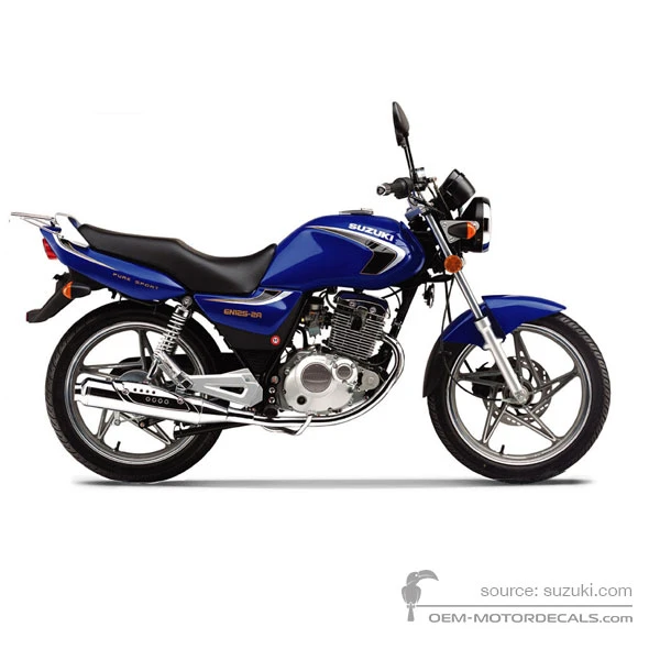 Naklejki do Suzuki EN125 2006 - Niebieski • Suzuki Naklejki OEM