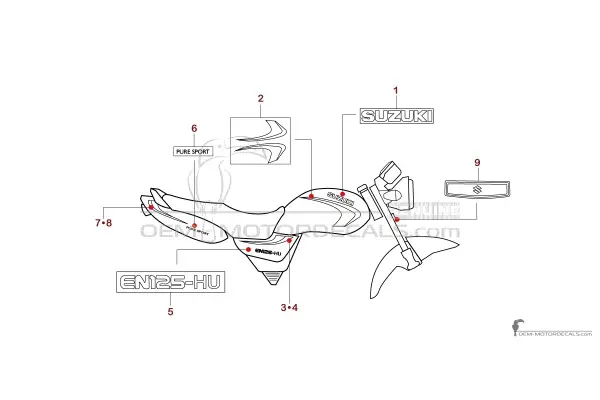 Suzuki EN125 2008 - Grijs