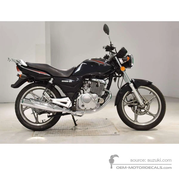 Pegatinas para Suzuki EN125 2009 - Negro • Suzuki Pegatinas OEM