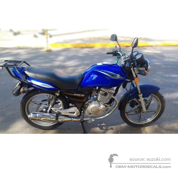 Naklejki do Suzuki EN125 2009 - Niebieski • Suzuki Naklejki OEM