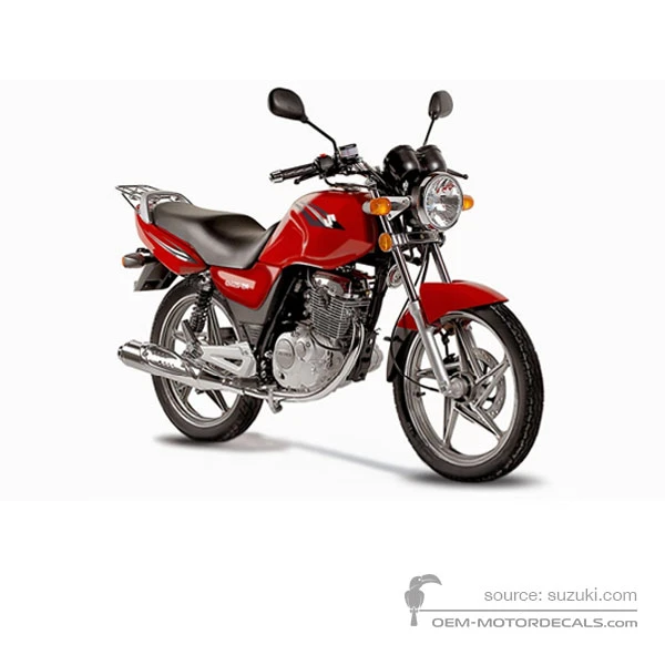 Adesivi per Suzuki EN125 2009 - Rosso • Suzuki Adesivi OEM