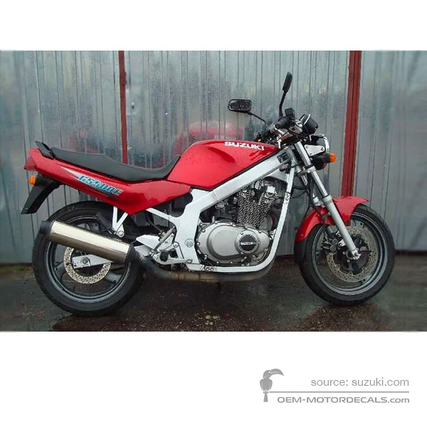 Pegatinas para Suzuki GS500E 1997 - Rojo • Suzuki Pegatinas OEM