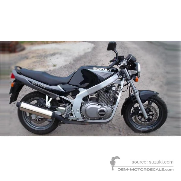 Decals for Suzuki GS500E 1998 - Black • Suzuki OEM Decals