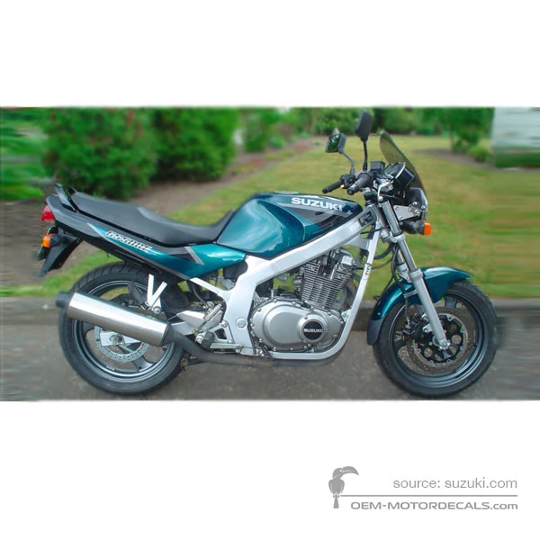 Decals for Suzuki GS500E 1998 - Green • Suzuki OEM Decals