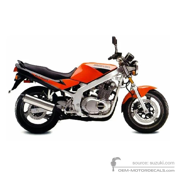Decals for Suzuki GS500E 1998 - Orange • Suzuki OEM Decals