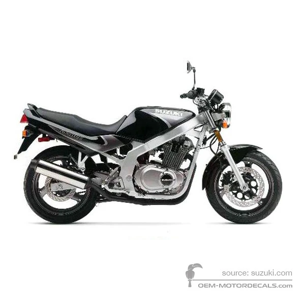 Decals for Suzuki GS500E 2000 - Black • Suzuki OEM Decals