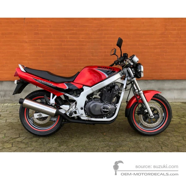 Decals for Suzuki GS500E 2000 - Orange • Suzuki OEM Decals