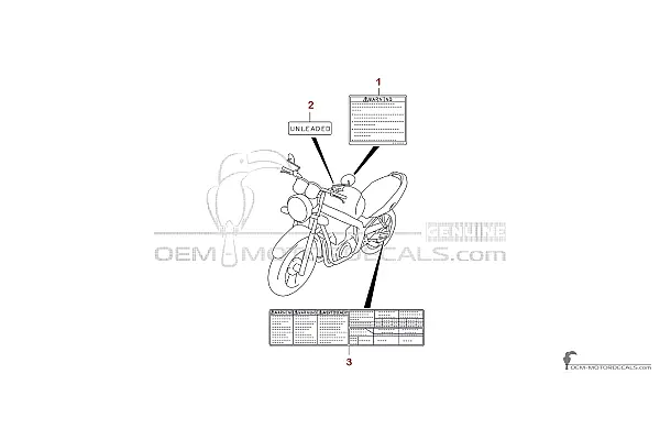 Suzuki GS500E 2001 - Caution labels