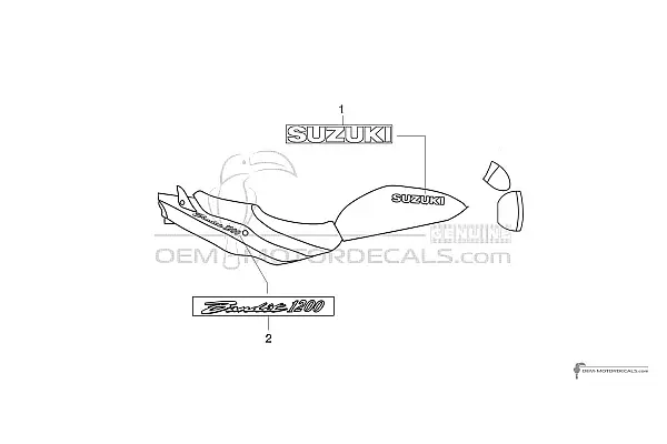 Suzuki GSF1200N BANDIT 2001 - Srebrny