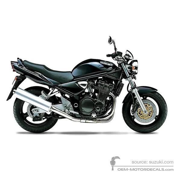Autocollants pour Suzuki GSF1200N BANDIT 2002 - Noir • Suzuki Autocollants OEM