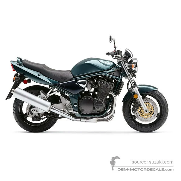 Naklejki do Suzuki GSF1200N BANDIT 2003 - Zielony • Suzuki Naklejki OEM