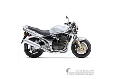Naklejki do Suzuki GSF1200N BANDIT 2001 - Srebrny • Suzuki Naklejki OEM