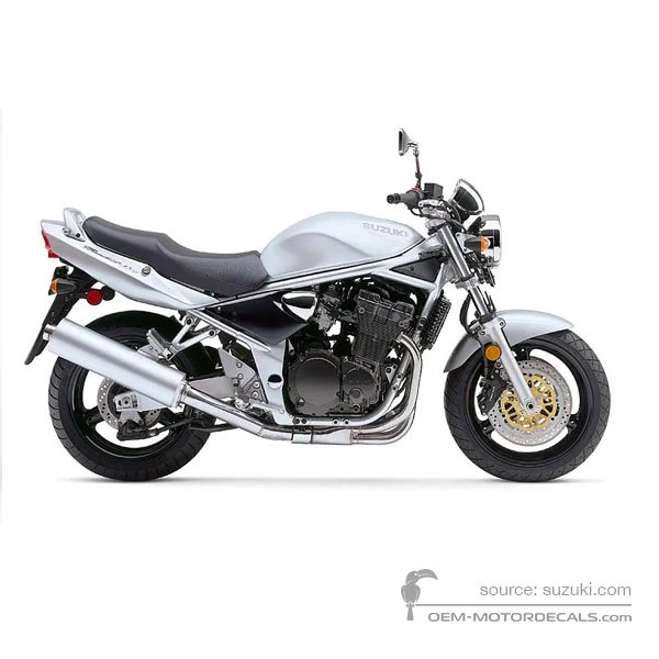 Naklejki do Suzuki GSF1200N BANDIT 2003 - Srebrny • Suzuki Naklejki OEM