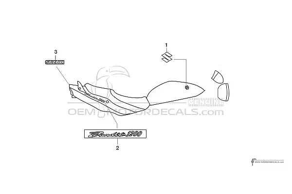 Suzuki GSF1200N BANDIT 2005 - Plata
