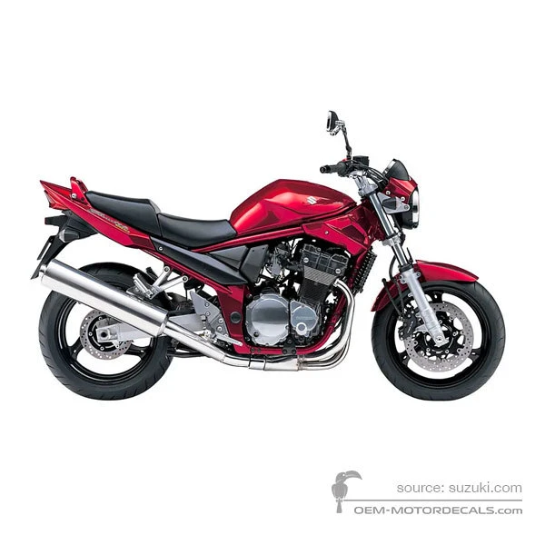 Naklejki do Suzuki GSF1200N BANDIT 2006 - Czerwony • Suzuki Naklejki OEM
