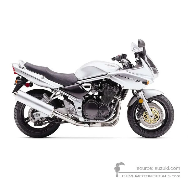 Naklejki do Suzuki GSF1200S BANDIT 2001 - Srebrny • Suzuki Naklejki OEM