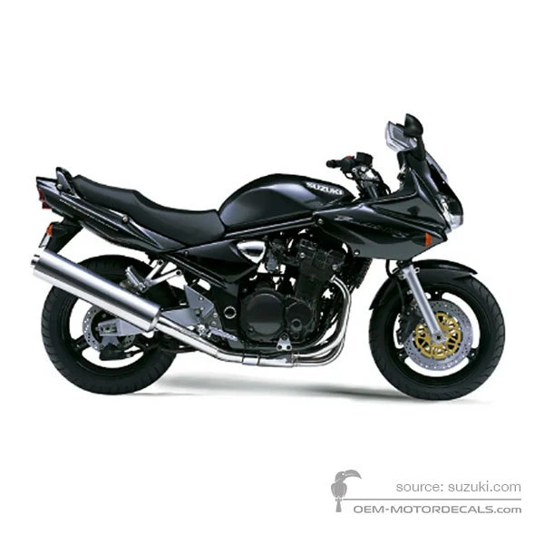 Naklejki do Suzuki GSF1200S BANDIT 2002 - Czarny • Suzuki Naklejki OEM
